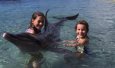 Girls and dolphin, 05/00